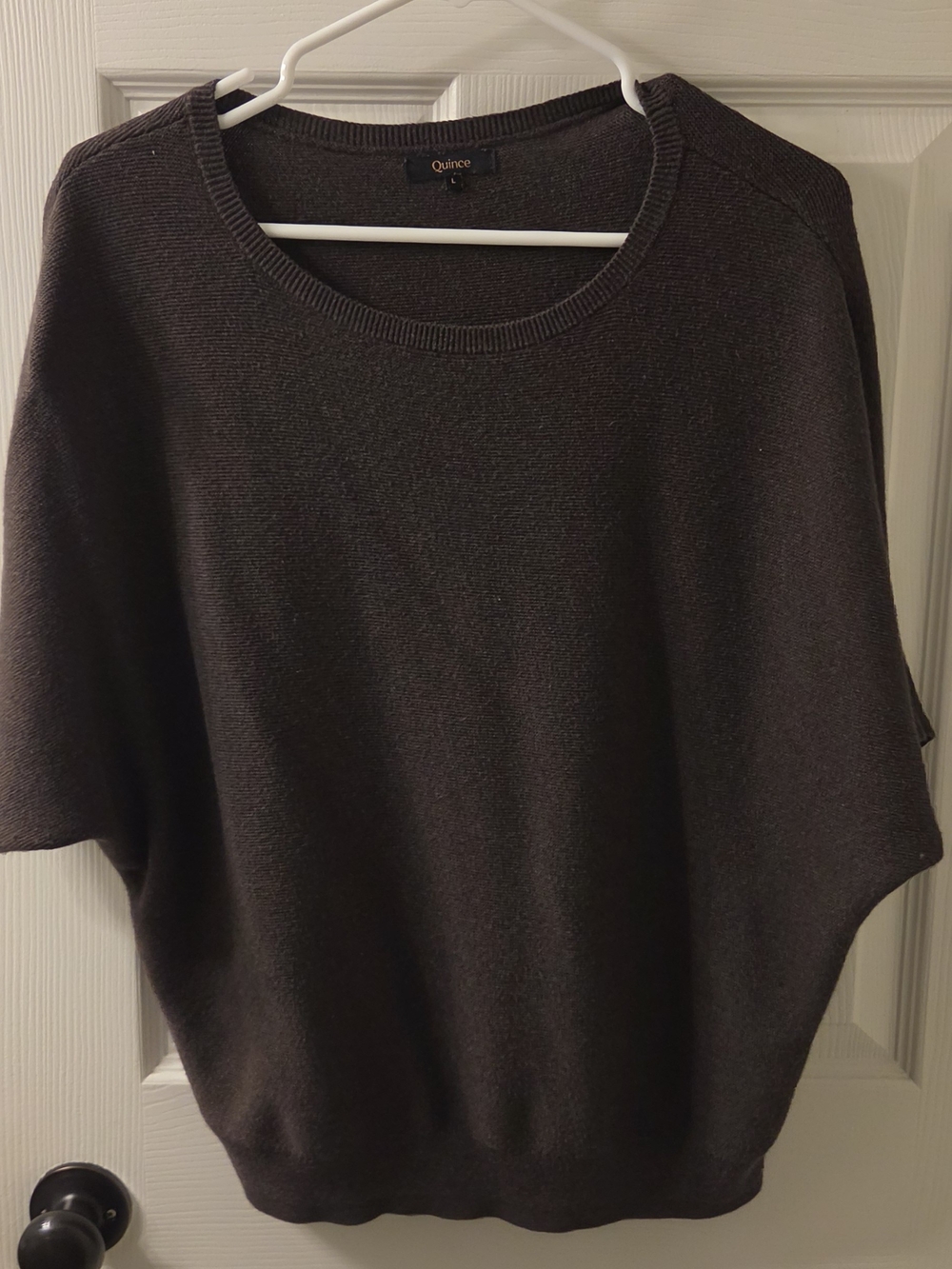 Quince Women's Brown Linkstitch Sweater Large